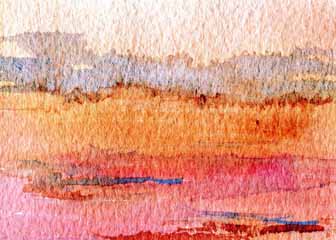 "Beach Sunrise" by Gail McCoy, Sun Prairie WI - Watercolor, SOLD